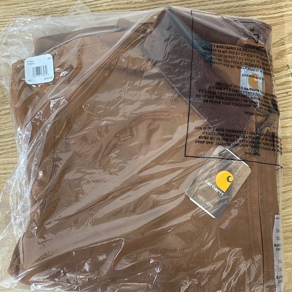 (NWT) Carhartt Mens Duck Detroit Jacket Winter Coat Brown - Picture 7 of 7